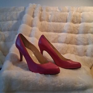 Maxstudio Pink Leather Heels